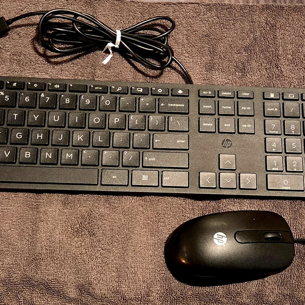 HP Black Wireless Keyboard and Mouse Set